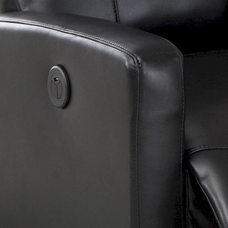 Petit fauteuil de lecture inclinable moderne en similicuir avec fonction électrique