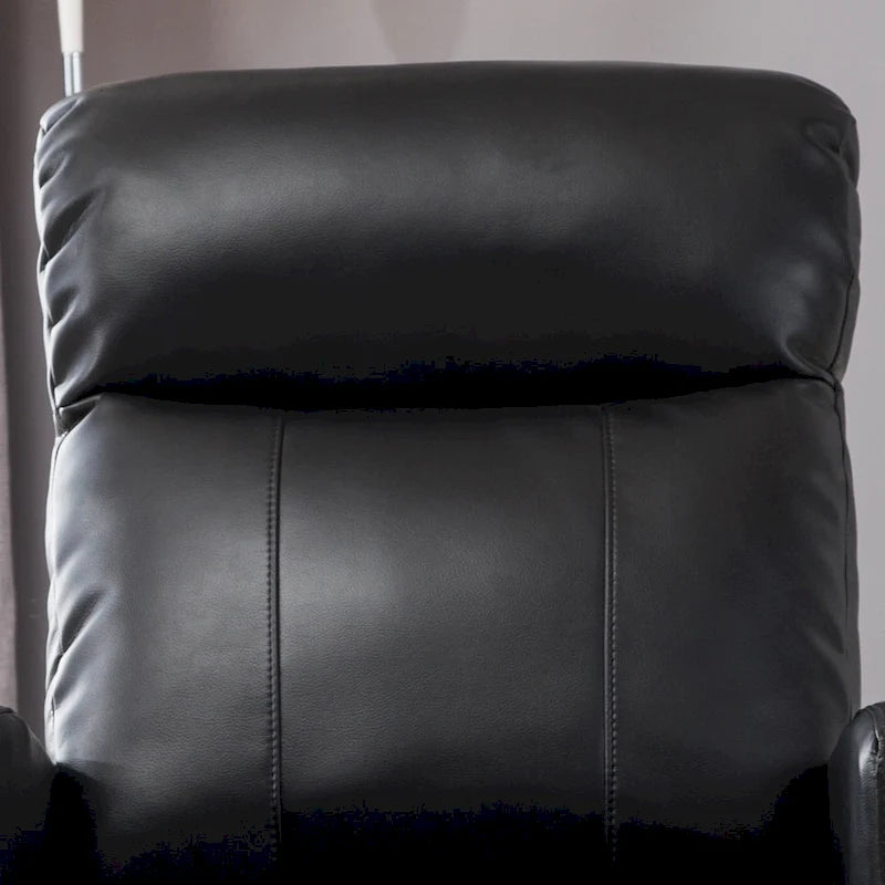 Petit fauteuil de lecture inclinable moderne en similicuir avec fonction électrique