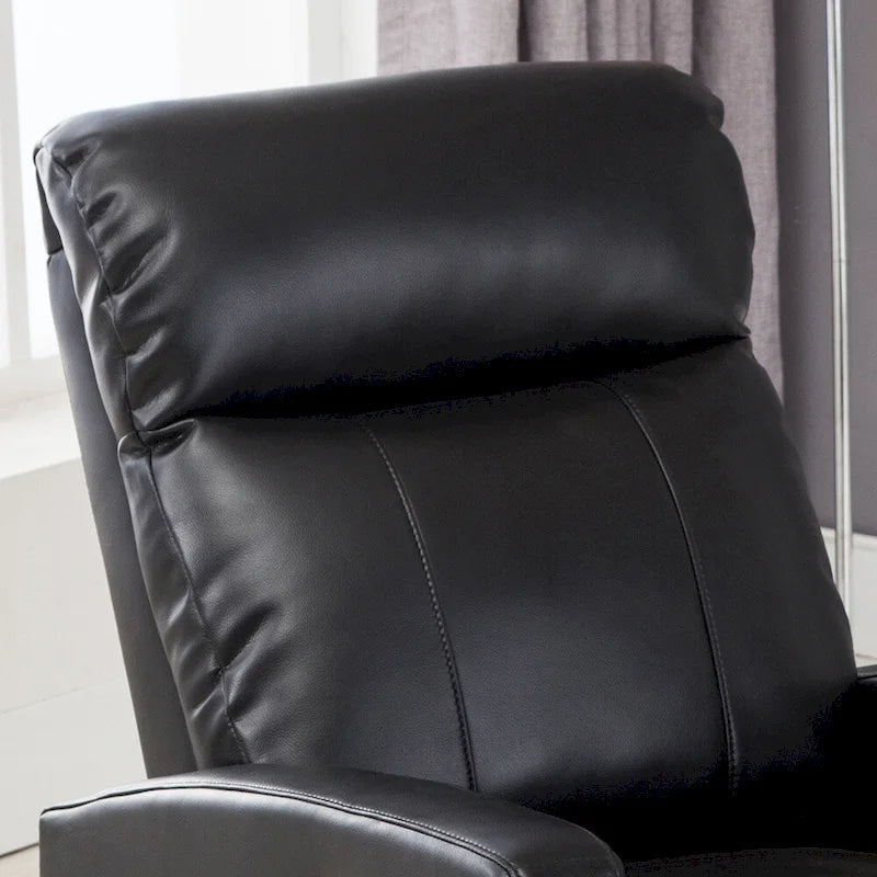 Petit fauteuil de lecture inclinable moderne en similicuir avec fonction électrique