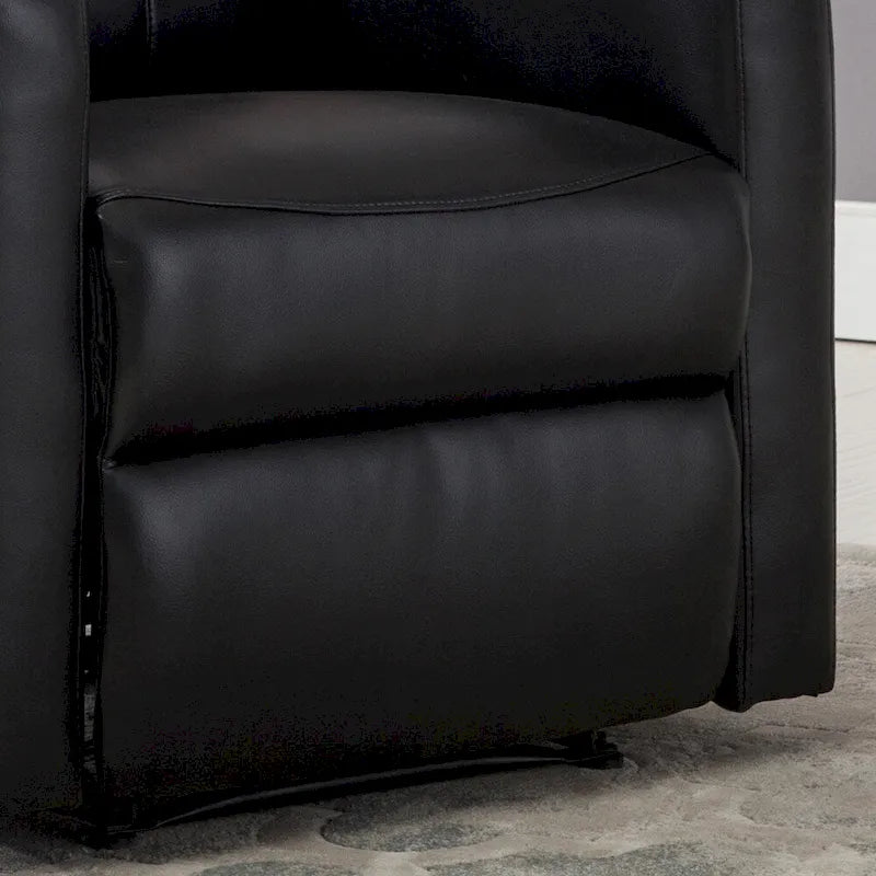 Petit fauteuil de lecture inclinable moderne en similicuir avec fonction électrique