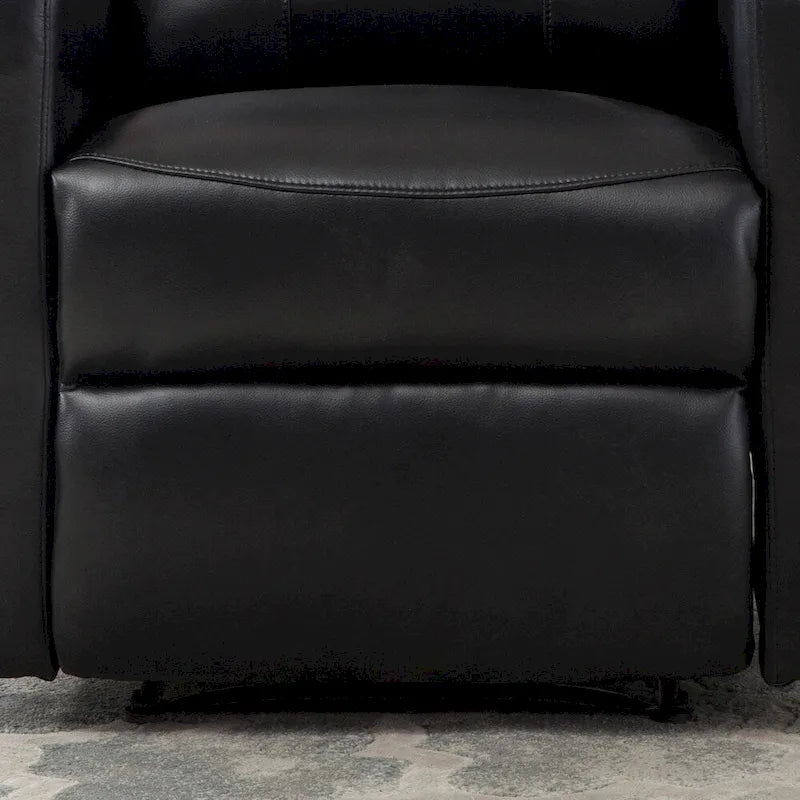 Petit fauteuil de lecture inclinable moderne en similicuir avec fonction électrique