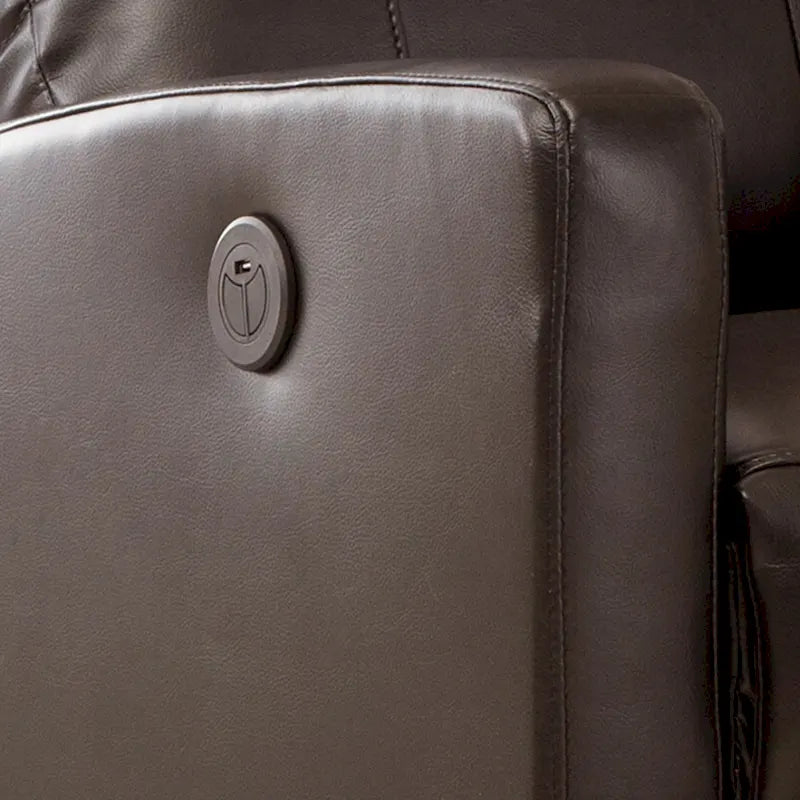 Petit fauteuil de lecture inclinable moderne en similicuir avec fonction électrique