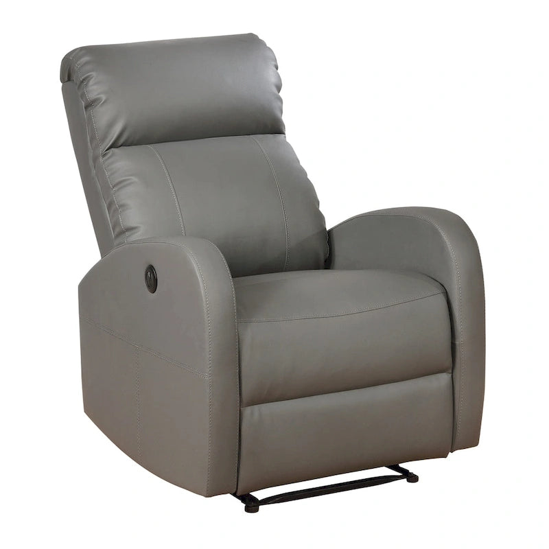 Petit fauteuil de lecture inclinable moderne en similicuir avec fonction électrique