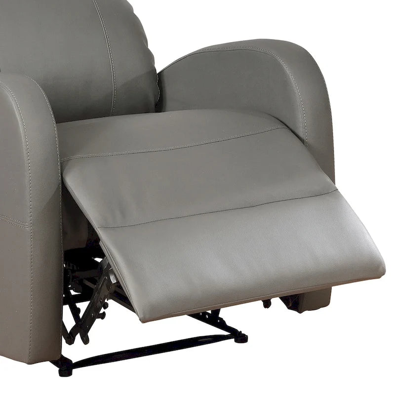 Petit fauteuil de lecture inclinable moderne en similicuir avec fonction électrique