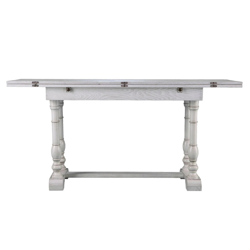 Console de salle à manger à tréteaux pliante de style fermette