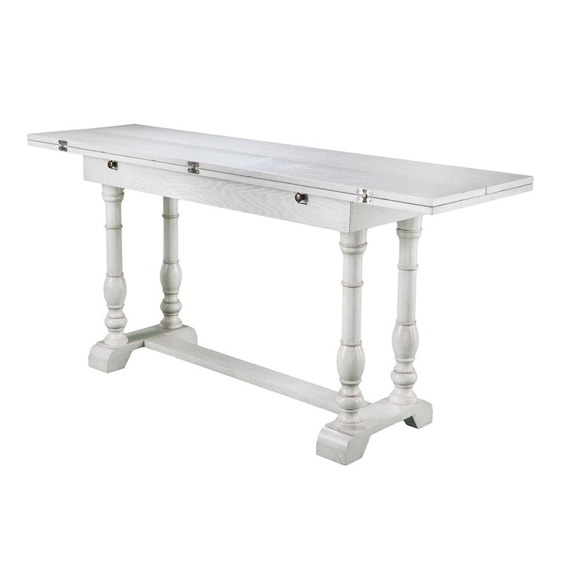 Console de salle à manger à tréteaux pliante de style fermette