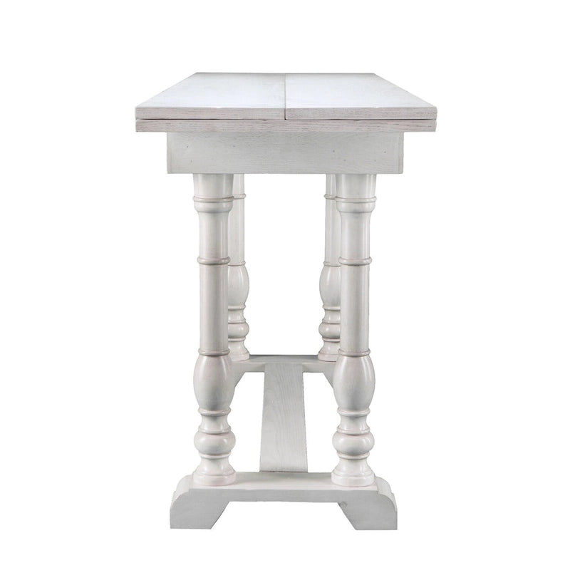 Console de salle à manger à tréteaux pliante de style fermette