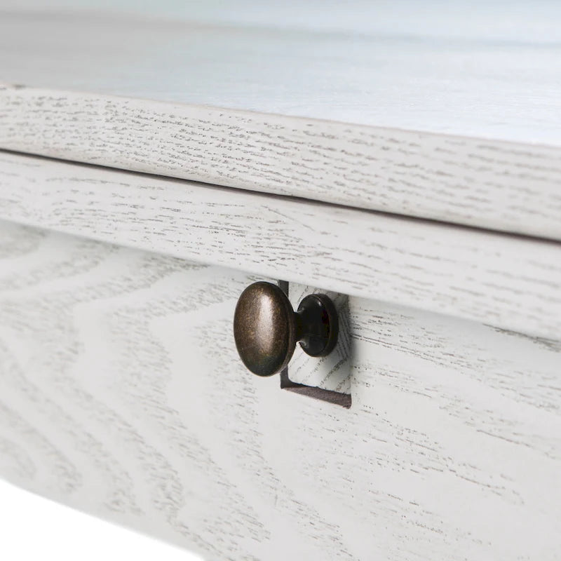 Console de salle à manger à tréteaux pliante de style fermette