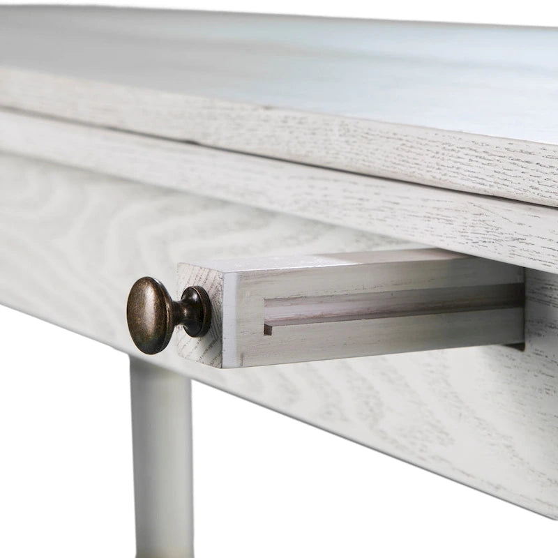 Console de salle à manger à tréteaux pliante de style fermette