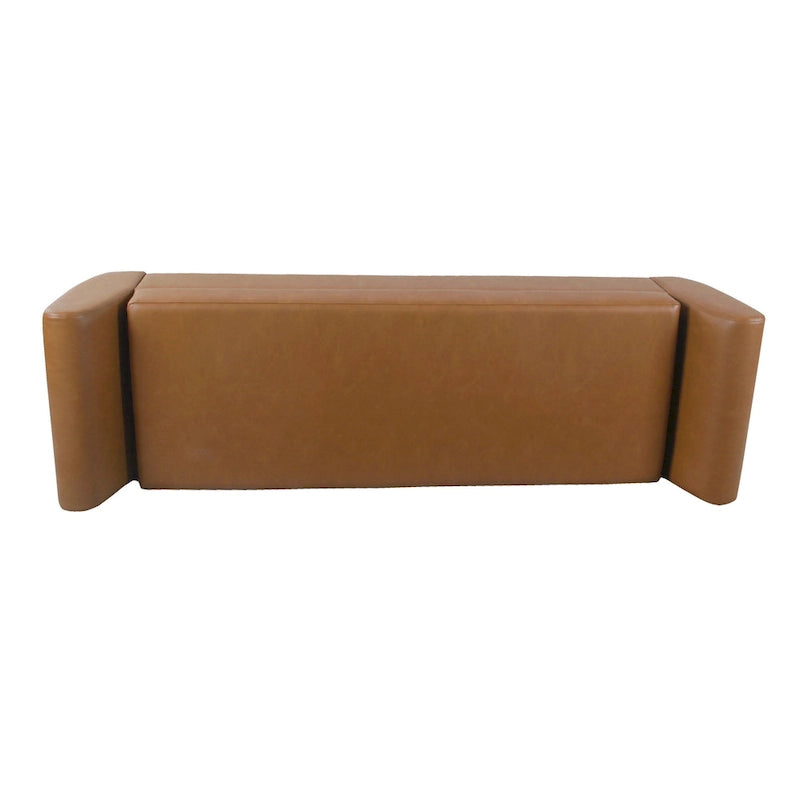 Banc de rangement moderne avec pieds en bois