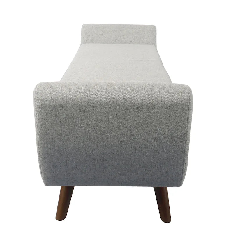 Banc de rangement moderne avec pieds en bois