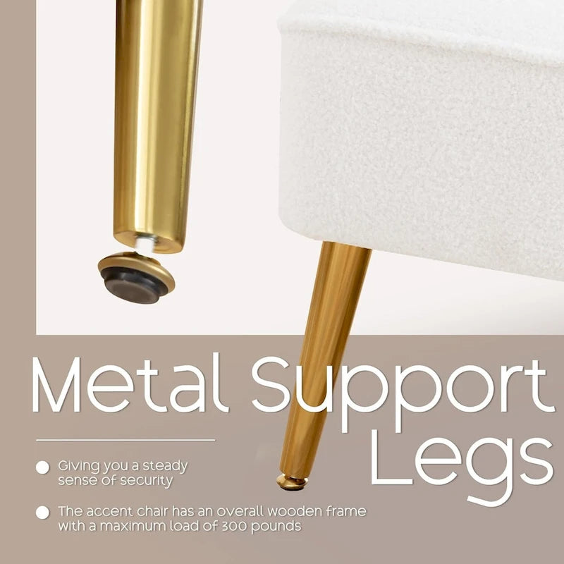 Fauteuil à oreilles moderne capitonné