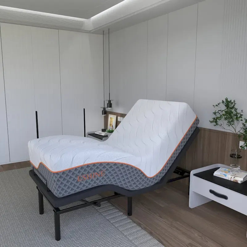 ESHINE Adjustable Bed Frame, with Massage