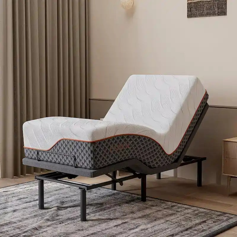 Cadre de lit réglable avec massage