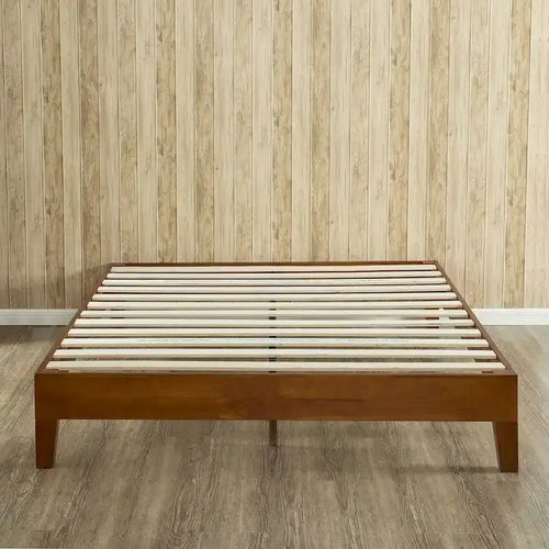 Lit plateforme de luxe 12 pouces en bois format très grand lit