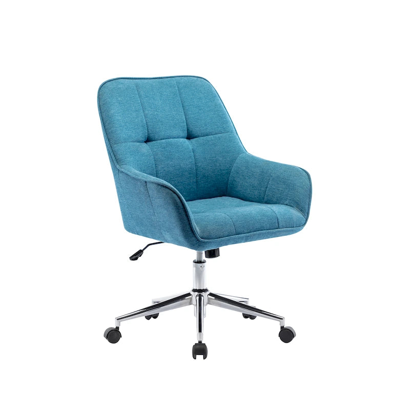 Chaise de bureau à domicile avec accoudoirs, réglable en hauteur