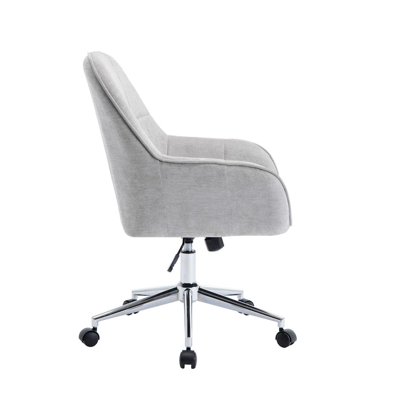 Chaise de bureau à domicile avec accoudoirs, réglable en hauteur