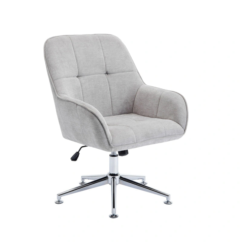 Chaise de bureau à domicile avec accoudoirs, réglable en hauteur