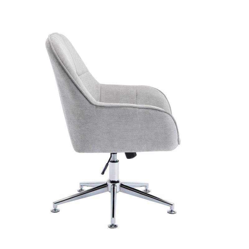 Chaise de bureau à domicile avec accoudoirs, réglable en hauteur