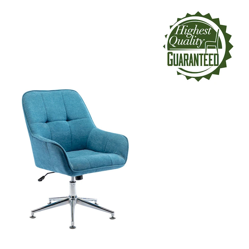 Chaise de bureau à domicile avec accoudoirs, réglable en hauteur