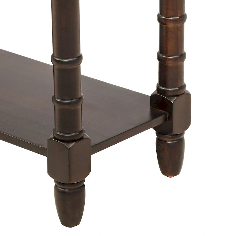 Console 2 tiroirs avec étagère inférieure