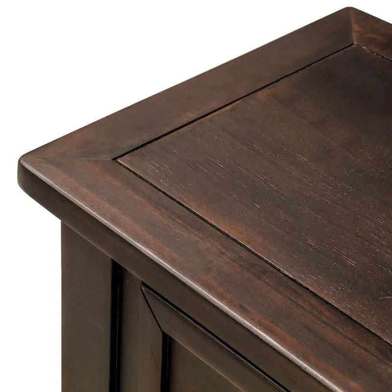 Console 2 tiroirs avec étagère inférieure