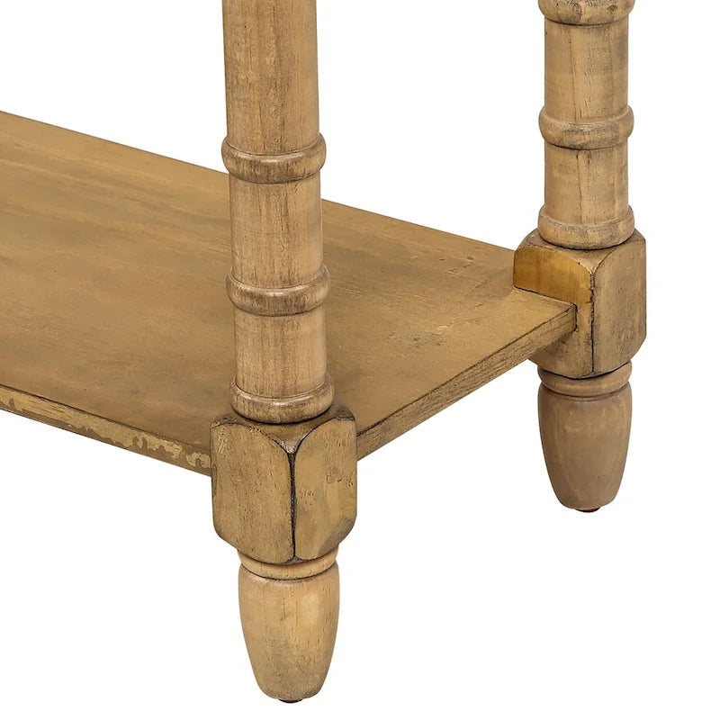 Console 2 tiroirs avec étagère inférieure