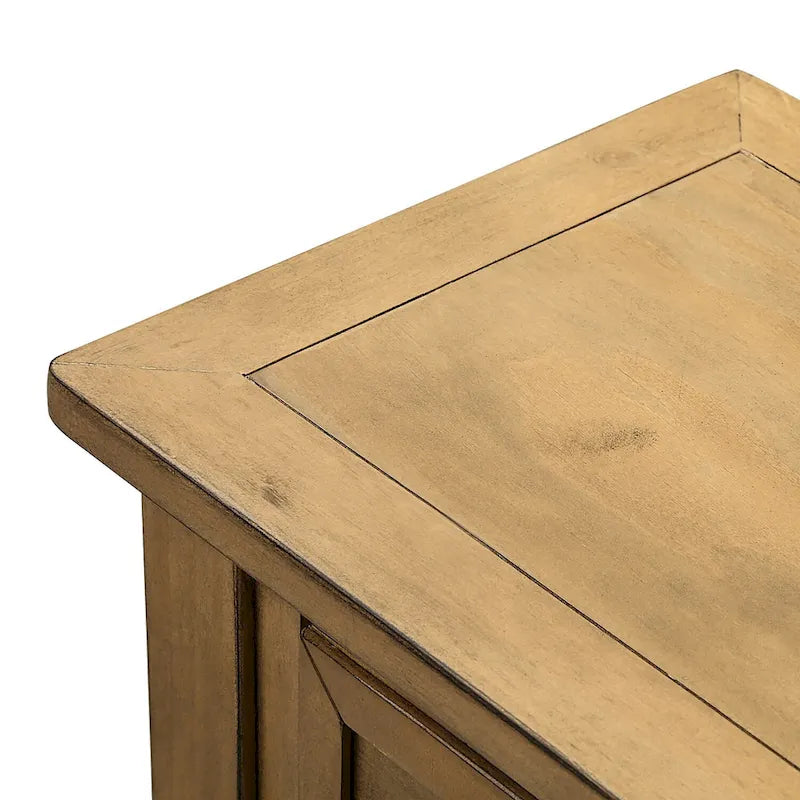 Console 2 tiroirs avec étagère inférieure