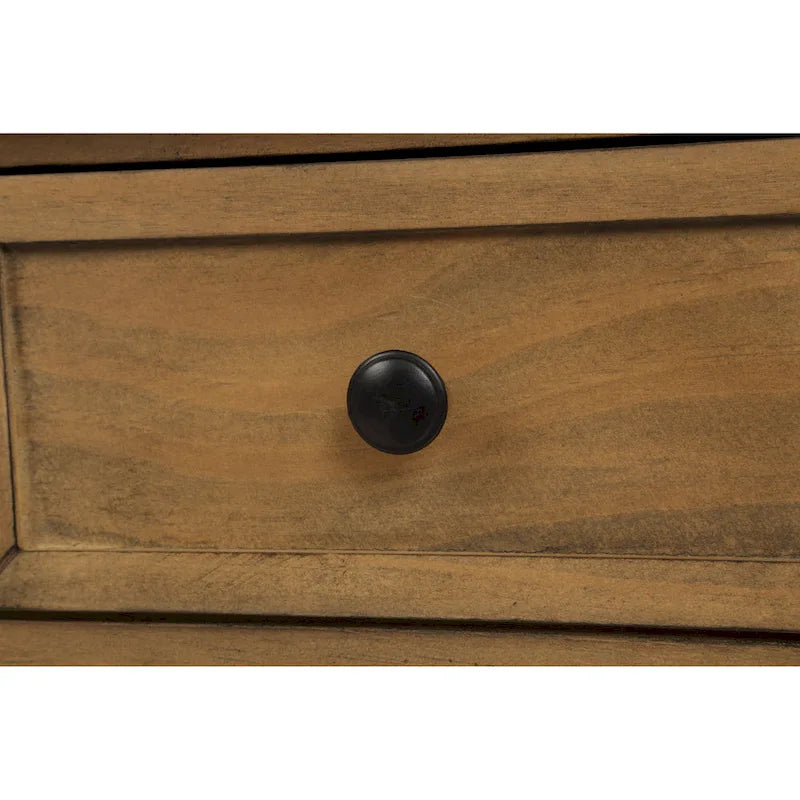 Console 2 tiroirs avec étagère inférieure