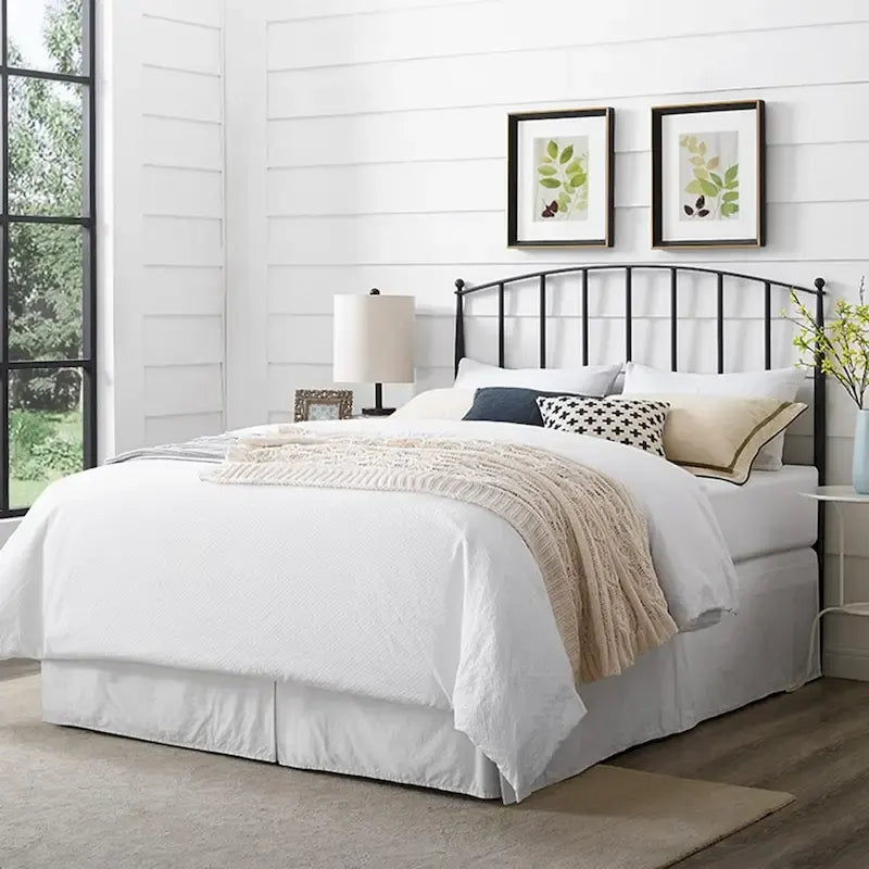 Crosley Whitney Charcoal Finish Metal Full/Queen Arched Headboard
