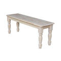 The Gray Barn Hester Gulch Unfinished Farmhouse Dining Bench, Solid Wood