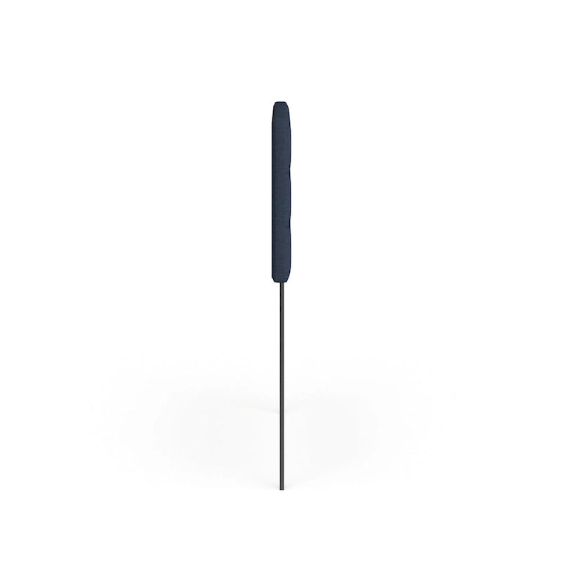 Tête de lit tapissée bleu marine