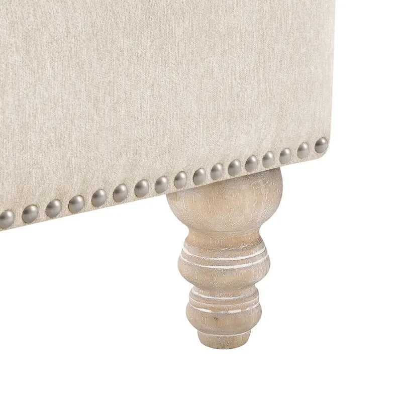 Fauteuil d'appoint moderne avec accoudoirs, rembourré, avec cadre en bois massif et coussin lombaire