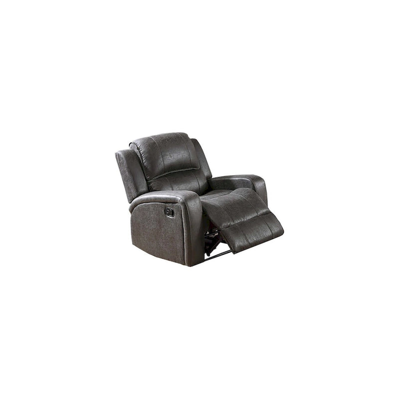 Fauteuil inclinable individuel avec accoudoirs carrés et capitonnage horizontal