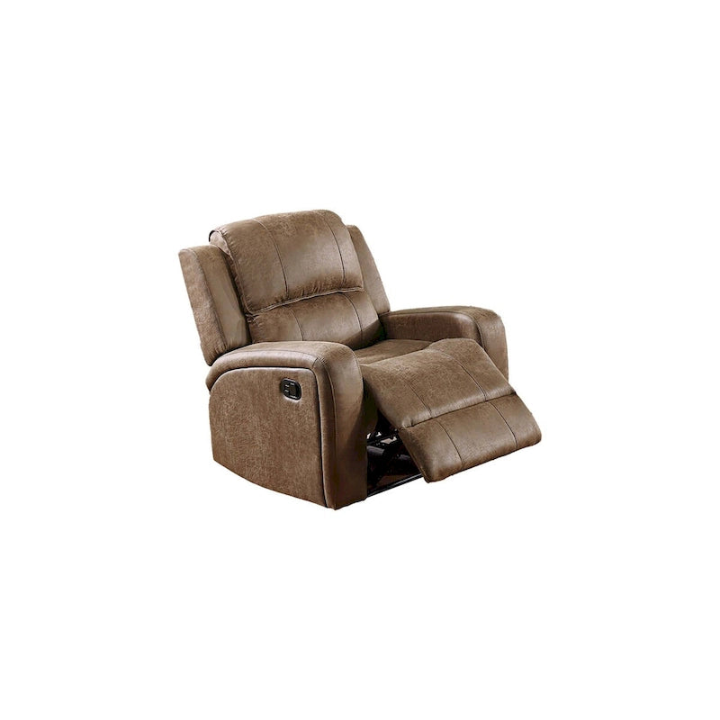 Fauteuil inclinable individuel avec accoudoirs carrés et capitonnage horizontal