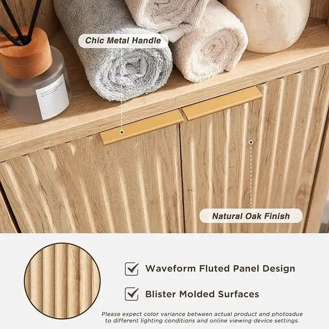 Meuble d'angle haut moderne de 68 pouces avec plateau en faux marbre
