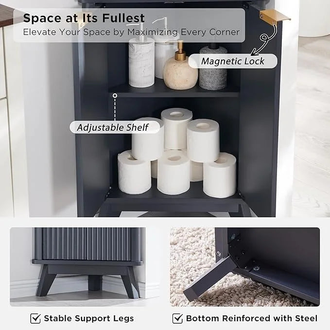 Meuble d'angle haut moderne de 68 pouces avec plateau en faux marbre