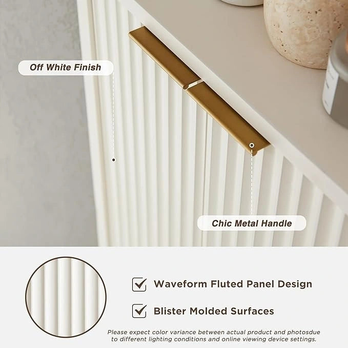 Meuble d'angle haut moderne de 68 pouces avec plateau en faux marbre